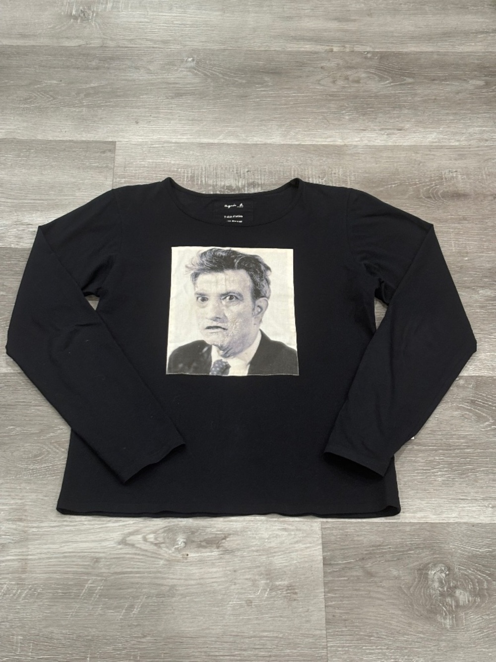 Agnes b. X Jim Shaw T Shirt Graphic Art Long Sleeve Size 3